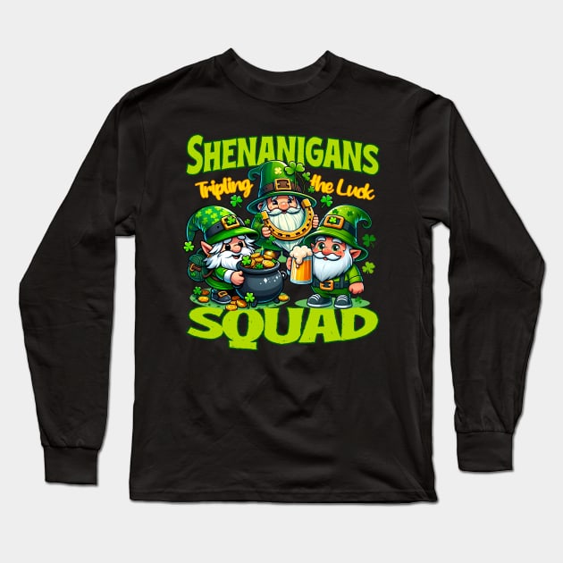 Shenanigans Squad - Lucky Gnomes Long Sleeve T-Shirt by SergioCoelho_Arts